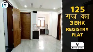 3 BHK luxurious Registry Flat / L Corner 3 BHK Flat In South Delhi / Near Chattarpur & Qutub Metro /