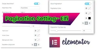 Pagination Setting:  Elfi filter addon for Elementor