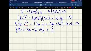 Selwyn L3 Calculus Complex Numbers 2025 Q2