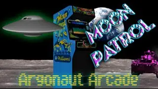 Moon Patrol Arcade Walk Around and Gameplay
