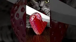 Cute Cat Cutting Fruits ASRM Satisfying Vidoes | AI cat Videos #cat #cuteanimal #cute  #catvlogs