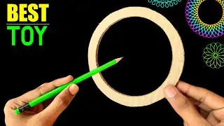 Best Cardboard Toy , how to make circle designs maker / Spirograph making , Easy homemade project