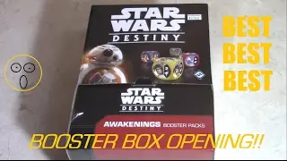 BEST Star Wars Destiny Awakening Booster Box Opening Unboxing
