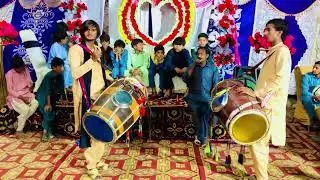 Dhol Master Saqlain Shaikh very beautiful dhol performance new dhol style 2024 - 03441181365