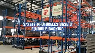Safety photocells base of mobile racking#rack #mobilerackingsystem #warehouse #photocell #sourcing