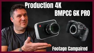 BMPCC 6k Pro vs Production Camera 4k. Comparing Footage Side-By-Side
