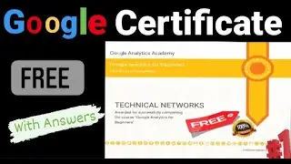 1st Free Google Certificate || with answers  ||Google Analytics for Beginners  Certificate ||