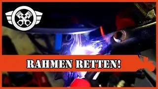 Simson Rahmen gerissen | Mal sehen ob man das schwei&szlig;en kann | Mehr Schaden als gedacht