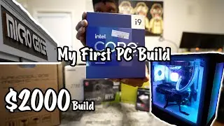 Building My First Gaming PC with No Experience | Entire Vlog i9-13900k Live Build