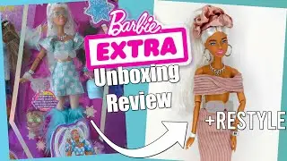 NEW 2022 Barbie Extra 5 pack exclusive doll Unboxing, Review, Restyle -  Official Retail Release