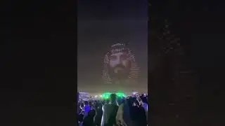 Drone - Holographic Light Projections on the Sky - Riyadh Season 2021