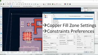 18 Учебное пособие по KiCad: Настройки и ограничения зоны медной заливки