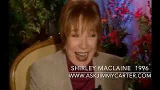 Shirley MacLaine talks about her career with Jimmy Carter 1996