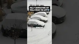 My Tesla&rsquo;s Remote Defrosting Saves So Much Time! ❄️📱