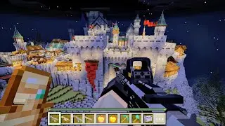 Me and my friend take down a big Pillager Castle with guns