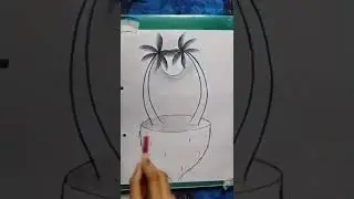 #Nature Scenery #Save Trees Drawing Easy With Pencil #shorts #youtubeshorts #shortsfeed #viralshorts