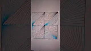Draw Fast Straight Lines Geometric Shape #shorts #short #draw #drawing #spiralpattern #spiral #art