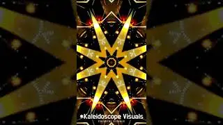 4K Short Kaleidoscope Video with Music, Neon Light Visuals, Kaleidoscope Visuals with Music