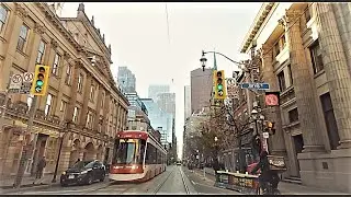 TORONTO: Weekend Drive through Downtown | Canada Dec. 4, 2022