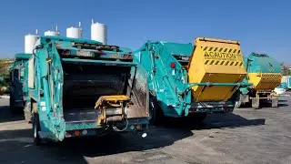 Trash Truck POV come ride along with me. Los Angeles Sanitation