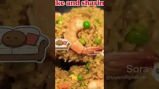 Shrimp 🦐 fried rice- eggs before or after taste the same #food #cooking  #cookingtips #recipe