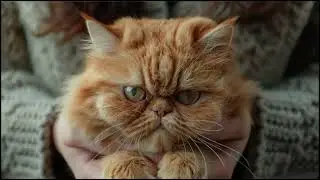 Grumpy Kitty Takes A Bath #ai #cat #grumpycat