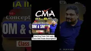 Concept booster for cma inter g2.#cma #coceducation #cmainter #cmainterlectures #icmaiexams