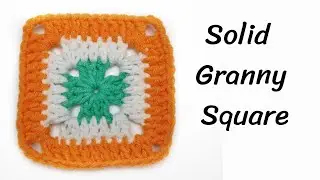 How to Crochet Solid Granny Square for Beginners