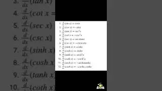 differentiation basic maths formulas #maths #trend #trendingshorts #trignometry #differentiation