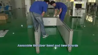 The installation of walk through metal detector