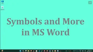 How to Create Symbols and More in MS Word | Symbols and More in MS Word - The Tech Leaf