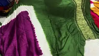 Modal silk 3-D saree
