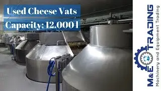 Used Double-O Cheese Vats, each 12.000 l (BERTSCH and SCHWARTE)