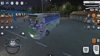 NEW SETC NON AC SEATER BUS MOD | BUS SIMULATOR INDONESIA | NIGHT BUS DRIVING#bussid#bussidmod