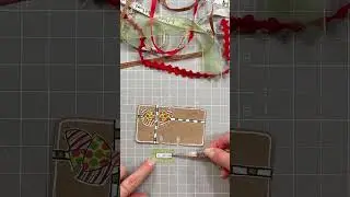 🎄Christmas rolodex card 🎁 #cathand #shorts #artplay #christmasjournal #rolodexcards #junkjournal