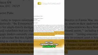 Senators Probe Crypto in Mortgages: Risky Housing Plans? #shorts