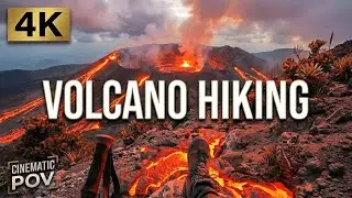 POV Volcano Trail Walk 🌋 4K Ultra HD