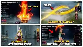 🔴CRIMSON SKYBLADE M416 3D LEAKS 🔥| BGMI BONUS PASS DATE & 3D LEAKS | FREE GEM TRICK | FREE UC?