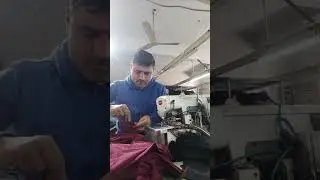 Live highlight #sewingmachine # t-shirt neck attach overlock