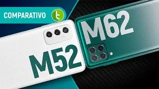 SAMSUNG GALAXY M52 5G vs M62: REDE VELOZ é melhor que BATERIA? | Comparativo