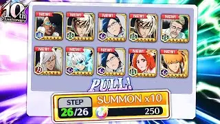 INSANE 10TH ANNIVERSARY THOUSAND-YEAR BLOOD WAR SUMMONS! Bleach: Brave Souls!