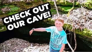 SINKHOLE ON OUR PROPERTY!! | Family Hike | SPELUNKING MISSOURI CAVES