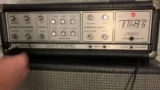 Vintage 1979 TUSC JT450 Rare Guitar / Bass Amp Amplifier and Cab w/ 4 x 12&rdquo; Fane  Peavey Earth