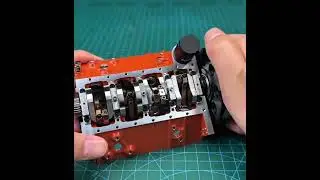 V8 Engine Model Assembly (Three) Immersive assembly of a gasoline V8 engine model