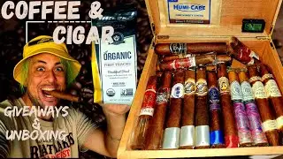 Morning Coffee, Trivia, and Cigar #coffee #cigar #cigarfest #bourbon