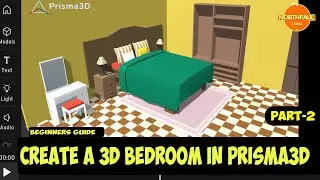 HOW TO CREATE A 3D BEDROOM IN PRISMA3D | PART 2 | BED, PILLOWS AND BLANKET