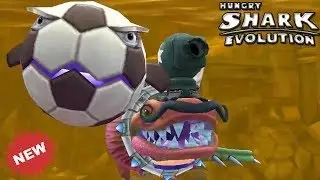 Football Baby + Alan the Destroyer New Update Hungry Shark Evolution Gameplay 2016