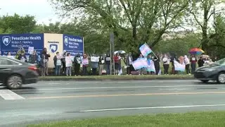 Group protests Penn State Health's changes to gender-affirming care