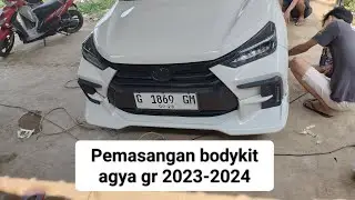 pemasangan bodykit agya gr 2023-2024 #agyaaylaindonesia #agyamodifikasi #agya2023 #agyagrsport