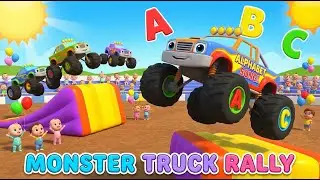 Monster Truck ABC Song | Learn Letters with Big Trucks | Vehicles Song for Kids